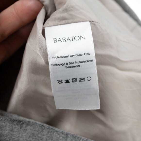 Aritzia Babaton Pearce Wool-blend coat with hood light gray | XXS - Picture 7 of 13